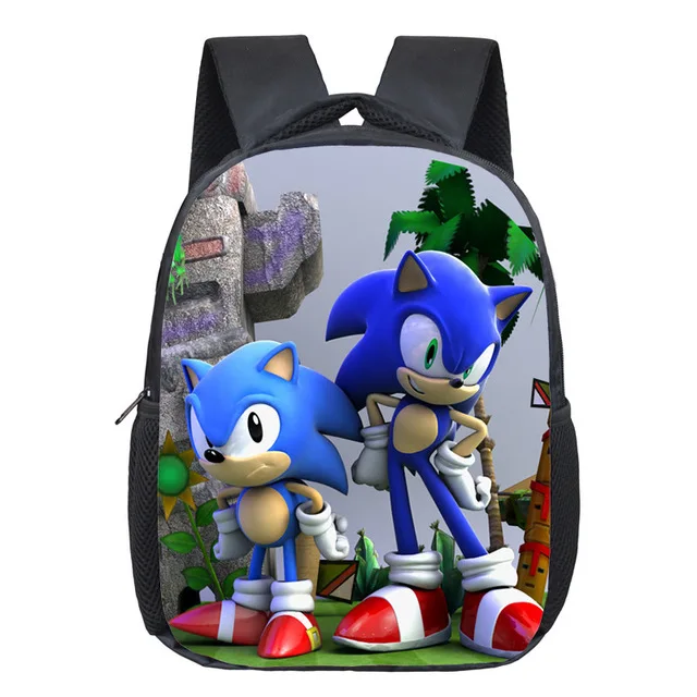 as pictures Детский Sonic Mochilas Рюкзак с ежом ПРЕКРАСНАЯ школьная сумка для мальчиков и девочек прекрасная школьная сумка рюкзак mochila escolar - Цвет: as pictures