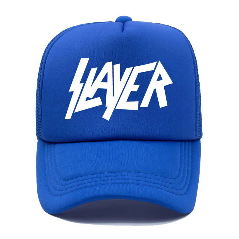 color6 Группа Slayer бейсбольная кепка скоростная металлическая лента шляпа мужская женская летняя кепка для водителя грузовика s Уличная сетчатая Кепка s - Цвет: color6