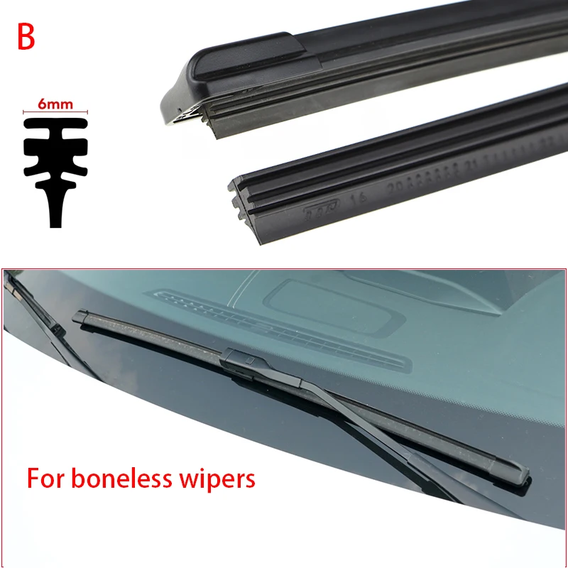 Car Windscreen Wipers Insert Rubber Strip Refill Wiper Blade For Subaru