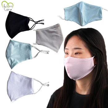 

Fashion Unisex Mask Summer Ice Silk Mask Simple Masque Breathable Washable Women Mouth Face Mask Warm Masks Daily Use