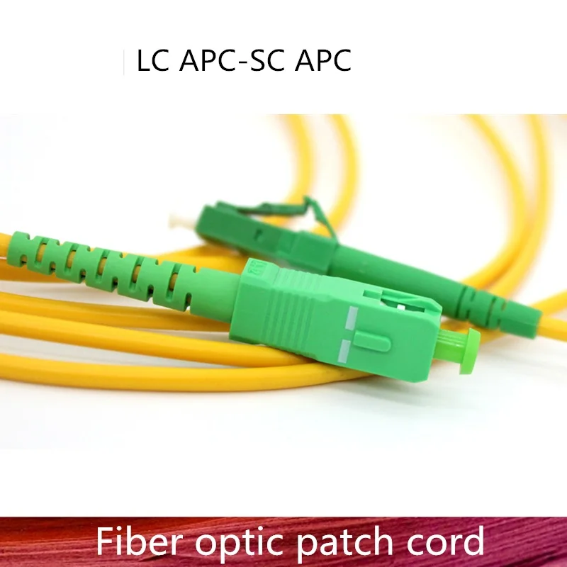 APC Patch Cord Fibra Óptica Cabo LC-SC