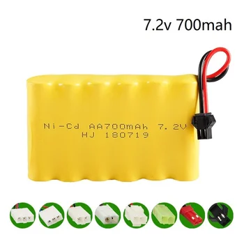 

7.2v 700mah rechargeable battery pack 7.2v battery 6*AA NICD battery for Remote control electric toys Cars Boats lighting 1pcs