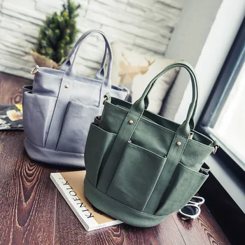 

Canvas bag female 2020 new canvas handbag large shoulder single-pocket canvas bag women bag diagonal bag