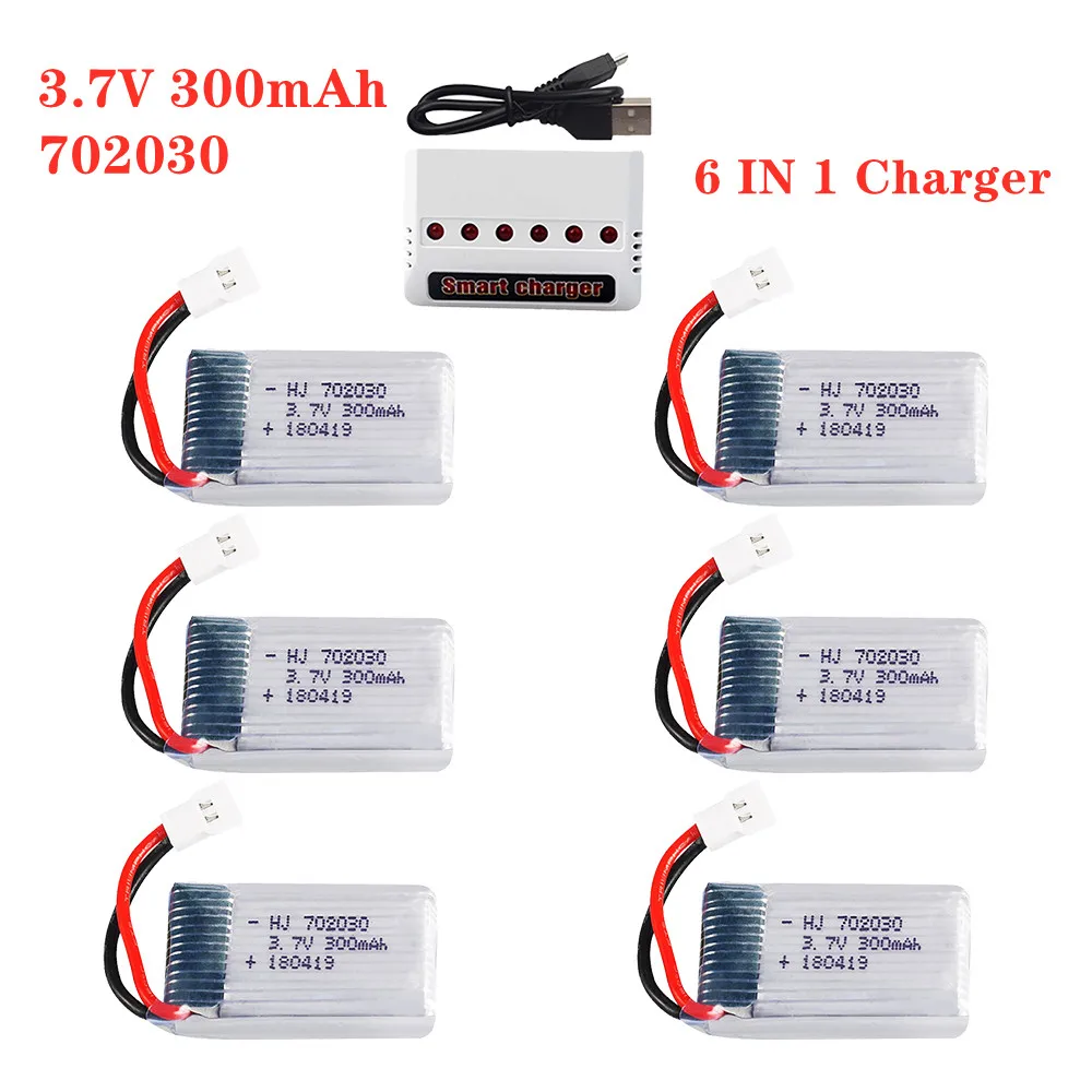 3.7V 300Mah Lipo Battery + Charger O Linea Di Set Per Syma X11 E55 Fq777 Fq17W F180 Fy530 U816 U816A U830 X100 H107 S39-1 Hd-1306