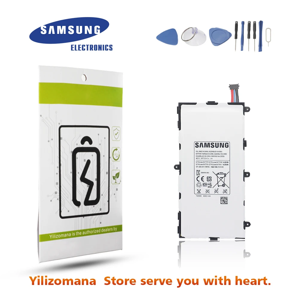 Оригинальный аккумулятор для SAMSUNG T4000E 4000 мАч Samsung Galaxy Tab3 7 0 T210 T211 T2105 T217a SM Сменный