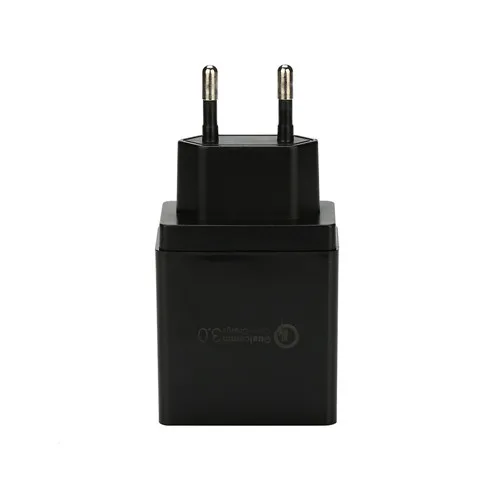 Быстрое зарядное устройство 3,0 USB зарядное устройство для samsung A50 A30 iPhone 7 8 huawei P20 Tablet QC 3,0 быстрое настенное зарядное устройство США ЕС Великобритания разъем-адаптер - Тип штекера: EU Black