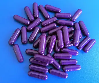 

500pcs 0 # Capsule! Purple Blue Colored Vacaant Capsule,Empty Gelatin Capsule size 0 (joined or seperated capsules available!)
