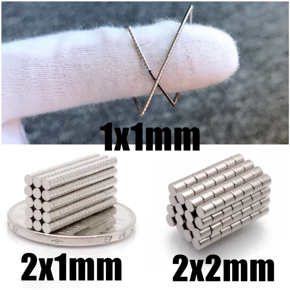 N35 Круглый магнит 1x1 2x1 2x2 мм неодимовый Постоянный NdFeB сверхмощные магниты 1*1 2*1 2*2 |