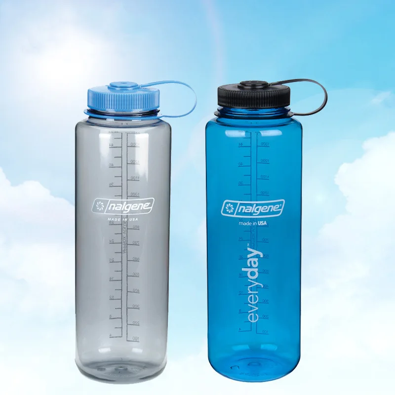 Nalgene 1500 мл большой объем Открытый чайник для мужчин и женщин Фитнес Спортивная чашка для воды Пешие прогулки Велоспорт путешествия пластиковая бутылка