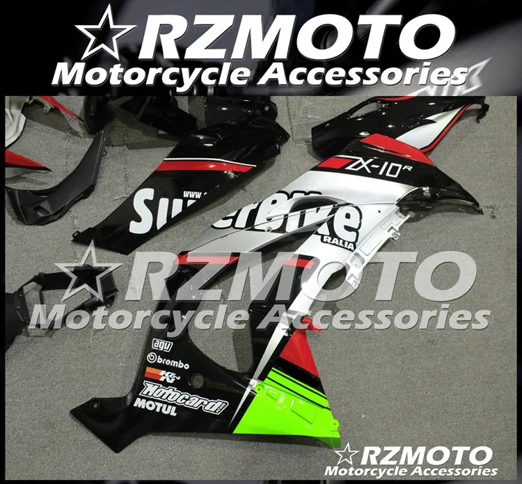 ABS мотоцикл обтекатель комплект для KAWASAKI ZX-10R- год кузов литьевая форма Магазин № 2264