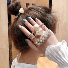 3 шт./компл. леди многоцветный сердце украшение для волос с жемчугом симпатичный с кристаллами Bling аксессуары для волос модные вечерние женские украшения для волос