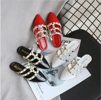 

Children's slippers 2020 summer new fashion all-around Baotou sandals girl's pointed willow spike shoes