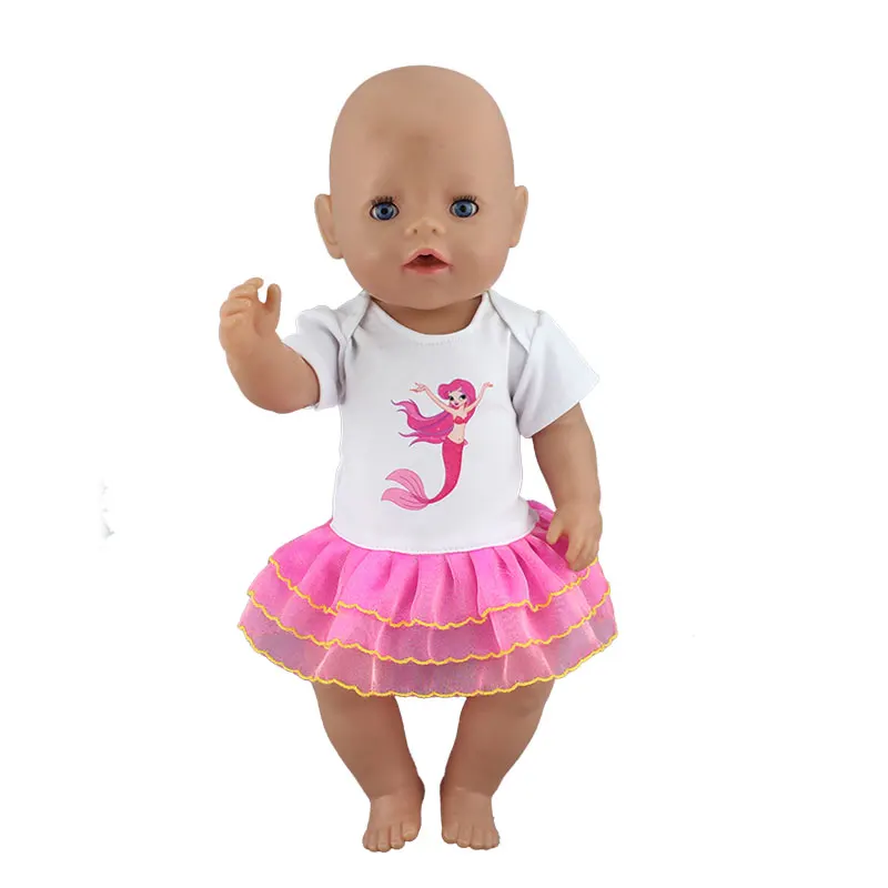 Новое красивое модное платье для 17 дюймов Reborn Baby Doll 43 см для ухода за ребенком для мам Одежда