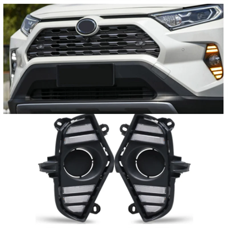 ����Ÿ RAV4 2019 2020 �ڵ��� �׼������� ���� ����� ���� ���õ� ���۰� �ִ� ��� LED �ְ� �����, 2 ��