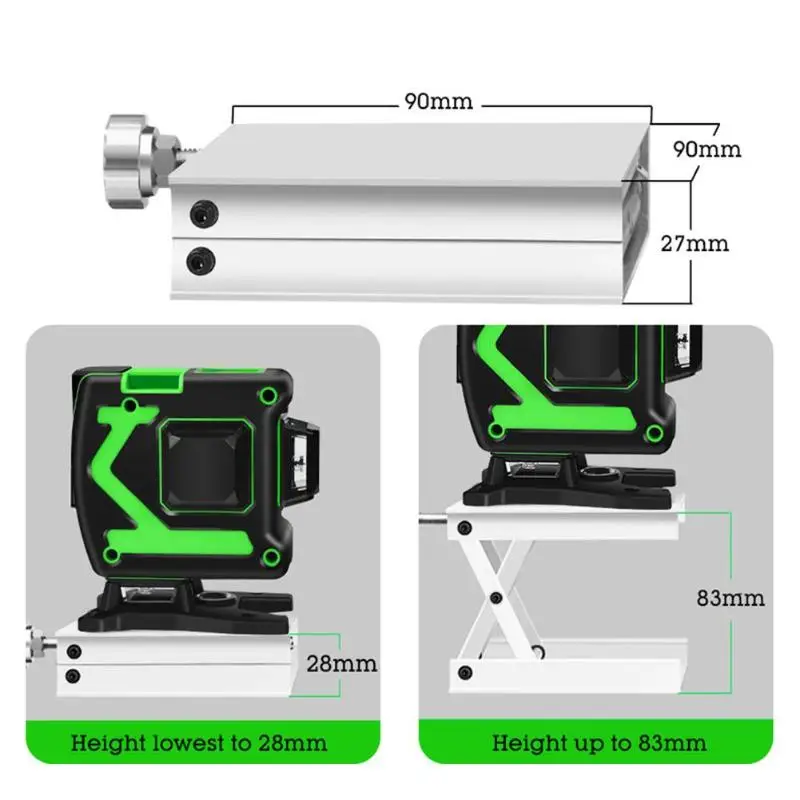 12 Lines 3D Level Self-Leveling 360 Horizontal Vertical Cross Green Laser Level Ordinary Design Operation Conveninently