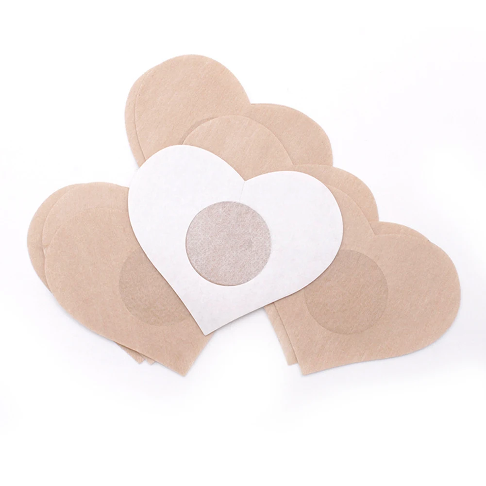 New 5pcs/set Disposable Nipple Covers Concealer Breast Bust Cleavage Enhancement No Trace Cloth Invisible Tape For Women Breast