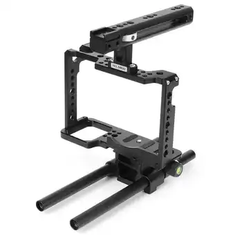 

YELANGU Aluminium Alloy Camera Rig Extension Cage Filmmaking Case with Handle Cold Shoe Mount for S1/S1H/S1R DSLR Cameras