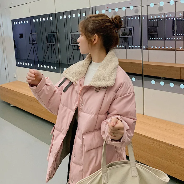 

According to Nalini 2019 Winter Coat Thick New Style Students Cotton-padded Jacket Loose-Fit BF Short down Coat Hipster Cotton-p