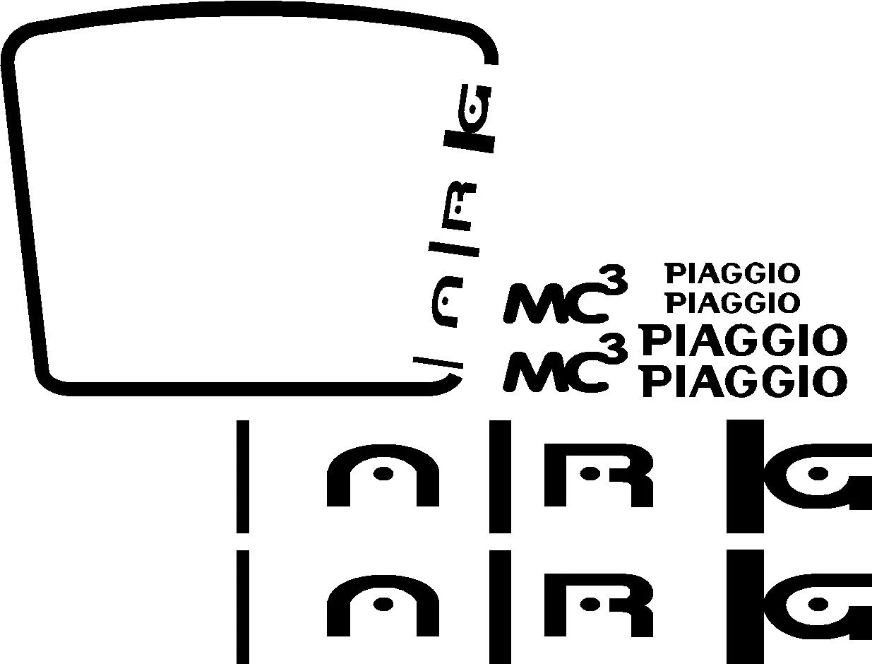 Для Piaggio NRG 2002 MC3 Скутер мопед наклейки графика