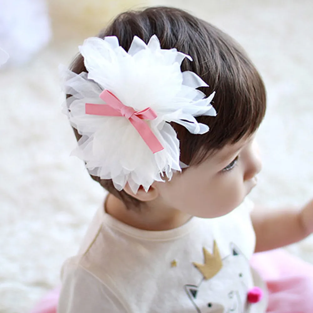 2020 new Baby big flower hairband Kids Baby Girls Head Band Hair Bows Flower Girl