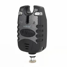 Fishing Bite Alarms Adjustable Volume Sensitivity Sound and Light with Swinger and Tackle Case