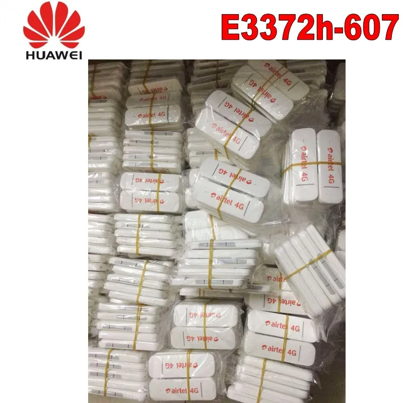 Много 100 шт huawei E3372h-607 разблокированный LTE 4G 3g 2G широкополосный 150 Мбит/с USB+ 2 шт антенна