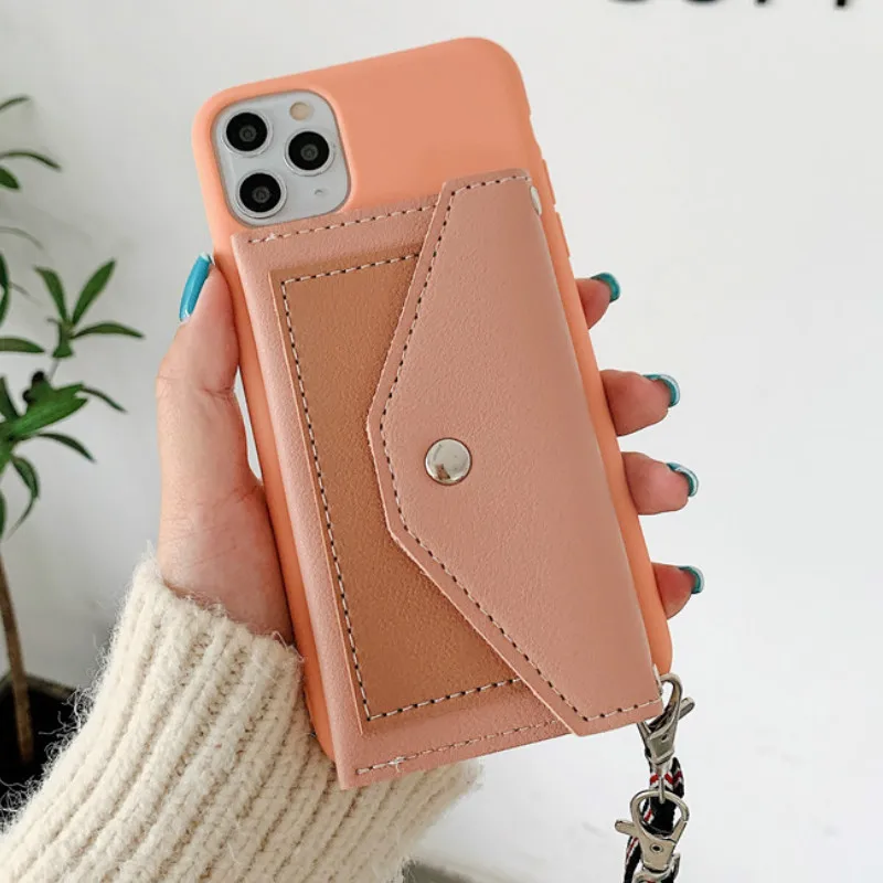 Wallet Card Flip silicone Cases For Samsung S20 Ultra S8 S9 S10 Plus Lanyard Green Orang color soft tpuCover For Samsung A51 A71 Wallet Card Flip silicone Cases For Samsung S20 Ultra S8 S9 S10 Plus Lanyard Green Orang color soft tpuCover For Samsung A51 A71