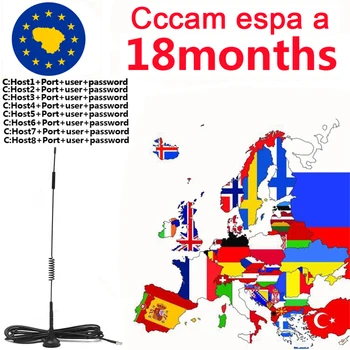 

Cccam ESPA A Clines For 1/2/3 Years Europe 8 Lines Ccams Spain Stable Server Oscam Germany Poland Portugal Satellite TV Decoder