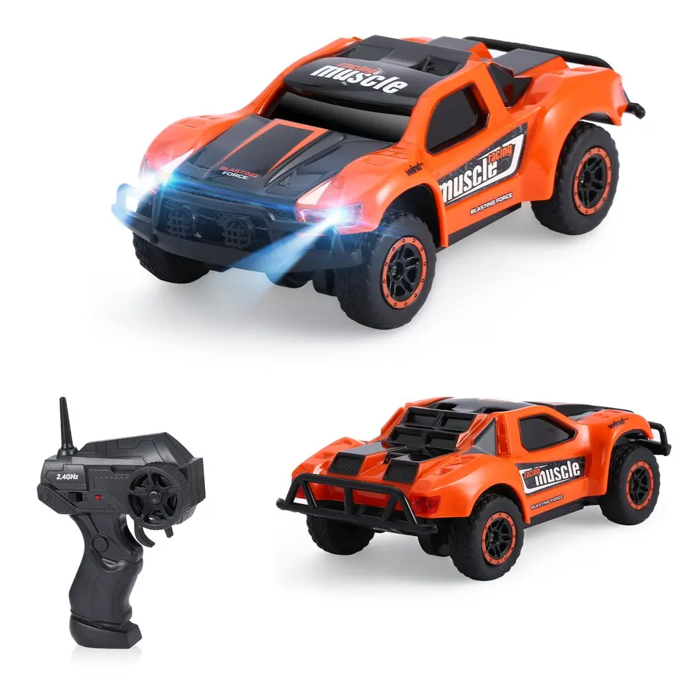 Оранжевый пульт дистанционного управления Cotrol Muscle Car 1:43 Масштаб 4WD внедорожный спортивный ралли автомобиль гоночный автомобиль для детей Детская Подарочная игрушка