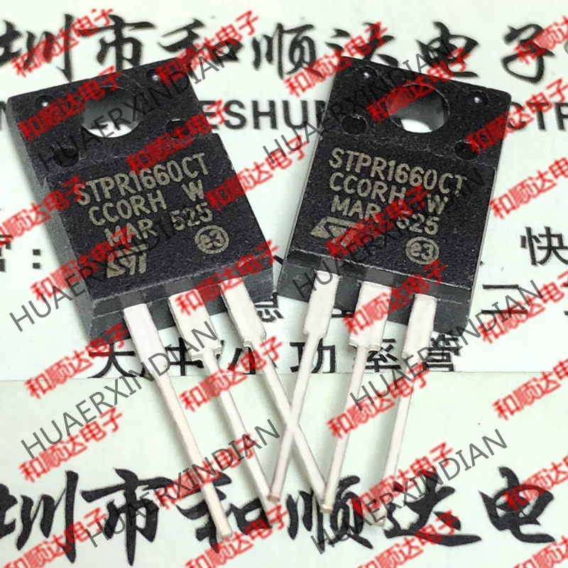 5 шт., новые оригинальные кнопки STPR1660CT TO-220F 600V 16A
