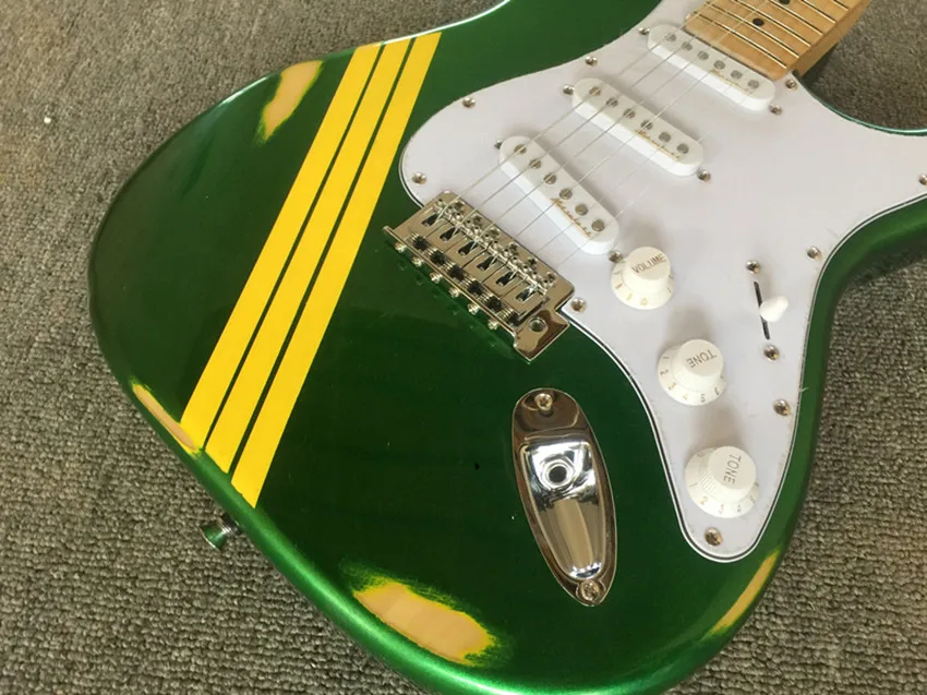 

Electric Guitar/Silver Pink Green for Old High Quality Guitar/Customizable Chinese Electric Guitar