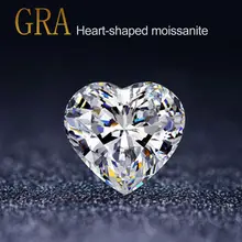 Piedra moissanita de piedras preciosas sueltas, 0,5 CT, 5MM, Color D, VVS1, Gema de laboratorio, no definida para pulsera de anillo de diamante, fabricación de joyas para mujer