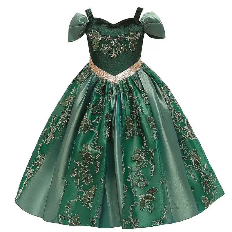 dark green frock designs