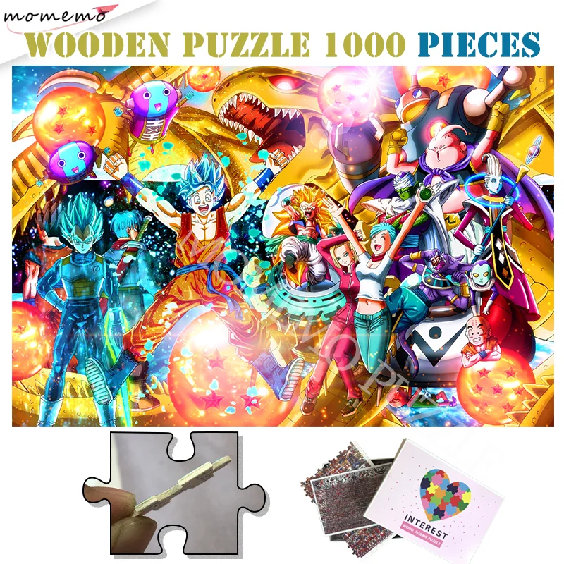 ドラゴン木製ジグソーパズルボール1000個アニメ大人木製パズルおもちゃドラゴン超サイヤ人ボールカスタマイズされた画像パズル パズル Aliexpress