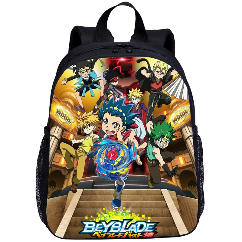 Новые 3D Beyblade Burst детские школьные сумки для девочек и мальчиков, Детские рюкзаки для детского сада, детские рюкзаки с мультяшным принтом - Цвет: Коричневый