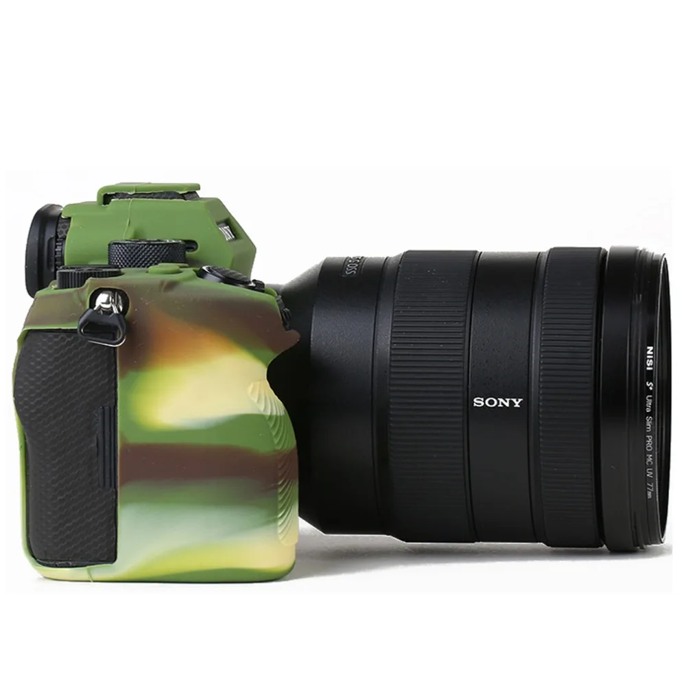 Мягкий силиконовый резиновый чехол для камеры, сумка для sony A7R IV A7R4 A7R mark 4, защитный чехол для тела с тканью для очистки
