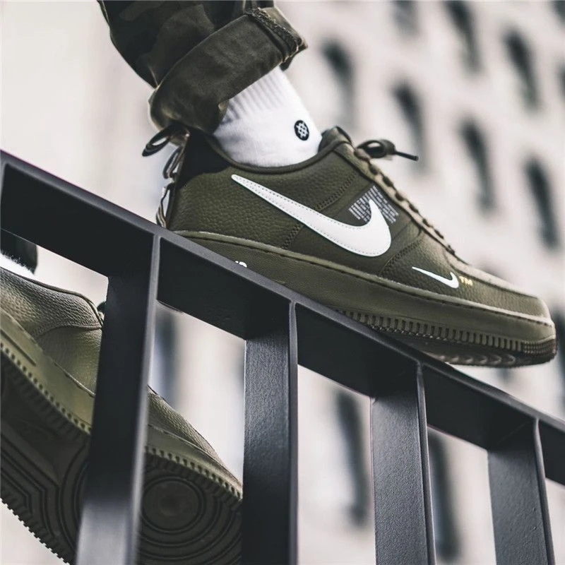 Nike Air Force AF1 Новое поступление мужская обувь для скейтбординга кожаные спортивные кроссовки для улицы# AJ7747-300