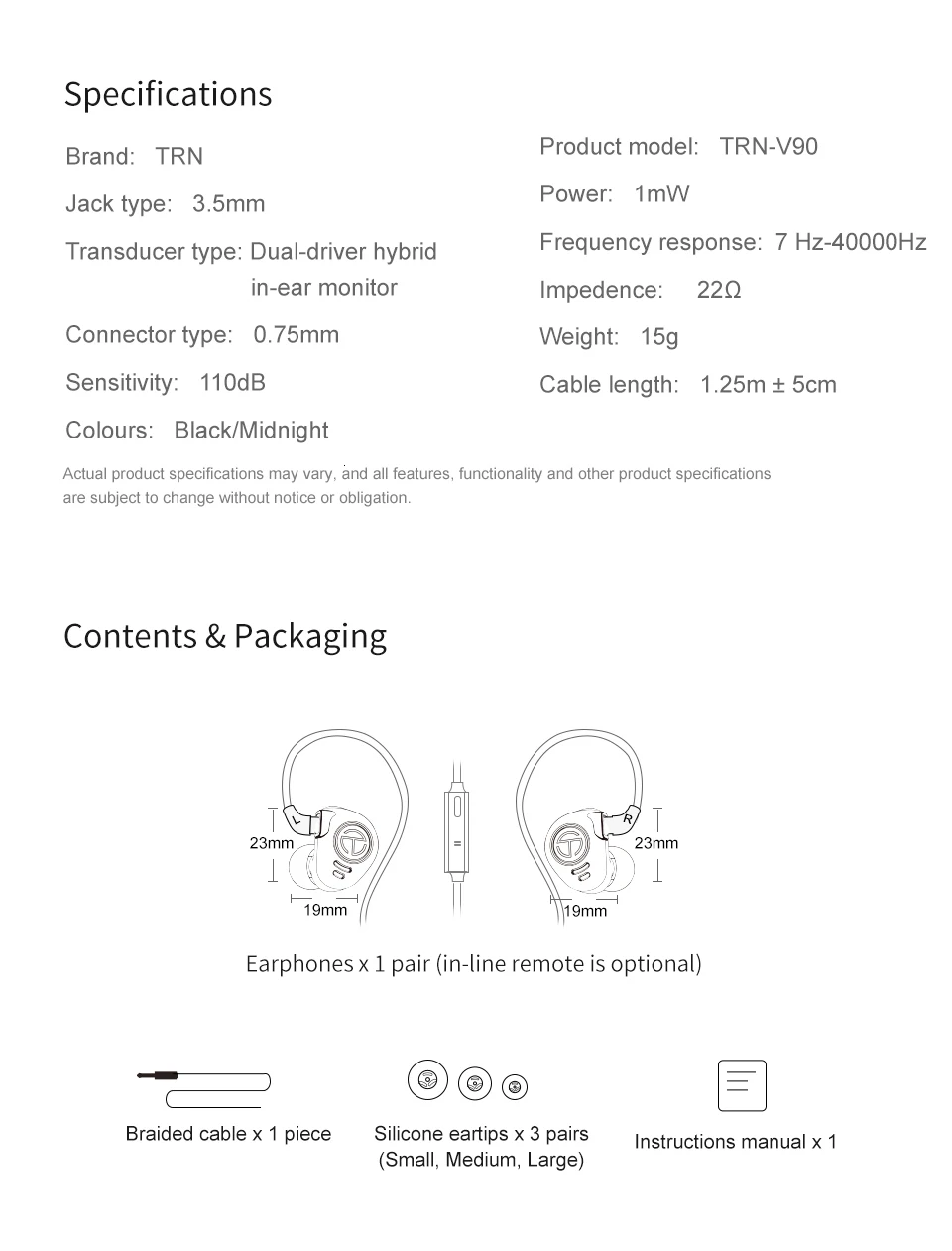 TRN V90 4BA+ 1DD пистолет Гибридный Металлический наушник в ухо IEM HIFI DJ монитор спортивные наушники ушные наушники гарнитура наушники TRN V80 T3 T2