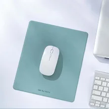 For Alfombrilla de ratón de cuero PU sencilla, alfombrilla de ratón para Gaming, cojín para el escritorio, Universal, cómoda