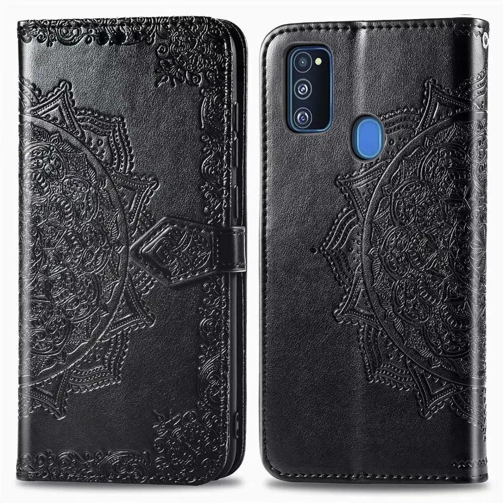 3D цветок кожаный чехол для samsung Galaxy A50 A30 A40 A10 S10 S9 S8 S7 J2 Core J3 J5 J7 J1 A6 A7 J6 J4 Plus крышка