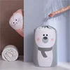Cartoon Bear Collapsible Storage Bag Transparent Storage Organizers Clothes Blanket Baby Toys Basket Travel Suitcases Quilt Bags 5