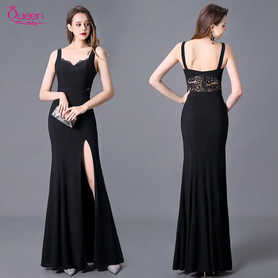 vestido longo preto sexy