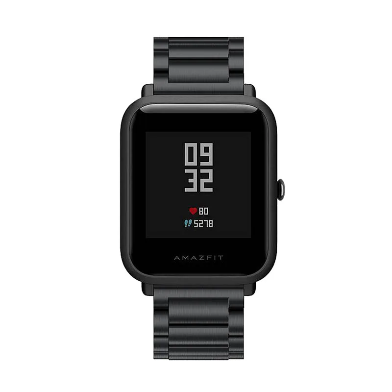 20 мм для Xiaomi Huami Amazfit GTS Bip BIT PACE Lite Молодежный ремешок из нержавеющей стали Замена для samsung Galaxy 42 мм браслет