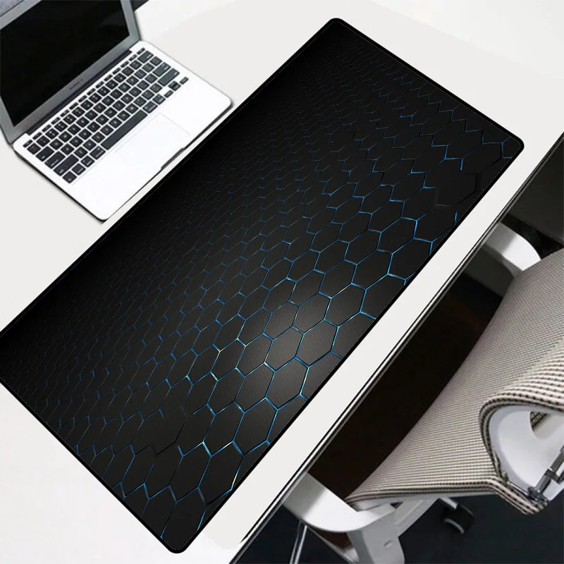 

Hexagon Texture Extra Large Gaming Computer Big Mouse Mat Locking Edge Speed Mousepad Keyboard Desk Mat Anti-slip Multiple Size