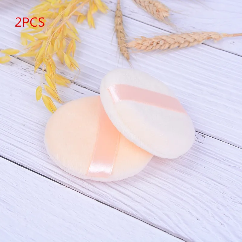 2PCS 8 шт./лот, треугольная форма, карамельный цвет, мягкая Волшебная Подушечка для чистки лица, косметическая пуховка, очищающая губка для мытья лица, инструменты для макияжа - Цвет: 2PCS
