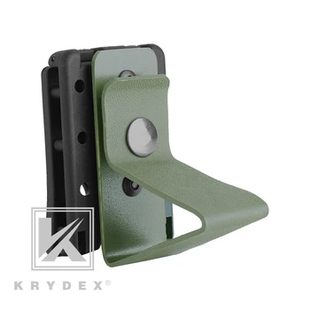 

KRYDEX IPSC Tactical MOLLE Earphone Holder Compatible w/ 1.5" 1.75" 2" Belt For Peltor MSA IMPACT Walker Sport Headset Stand OD