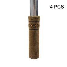 4 шт шапки вязание двухслойные ножки колодки носки для ножек стола анти-наволочки защита для пола мебель против царапин стул ноги