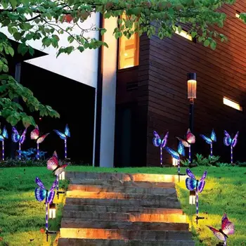 

Light Up Garden Solar Lights Room Lighting Auto Travel Supply Landscape Lights Butterfly Durable Eco-Friendly 7 Color-Changing