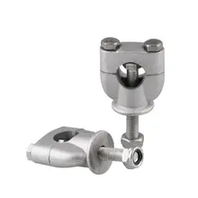 2 шт 22 мм мотоцикл Ручка Бар стояки зажим мотоцикл крепление серебряные части