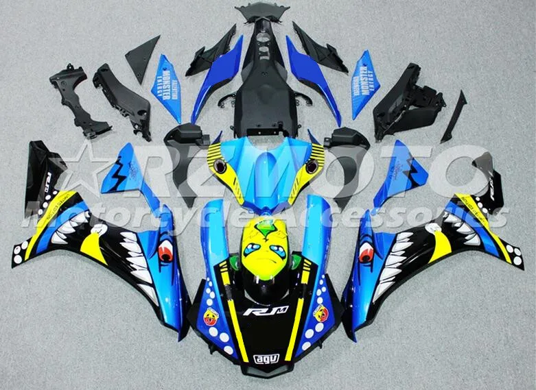 

New ABS Fairings kit 100% fit for YAMAHA YZFR1 2015 2016 2017 2018 YZF R1 15 16 17 18 YZF1000 Fairings custom Shark